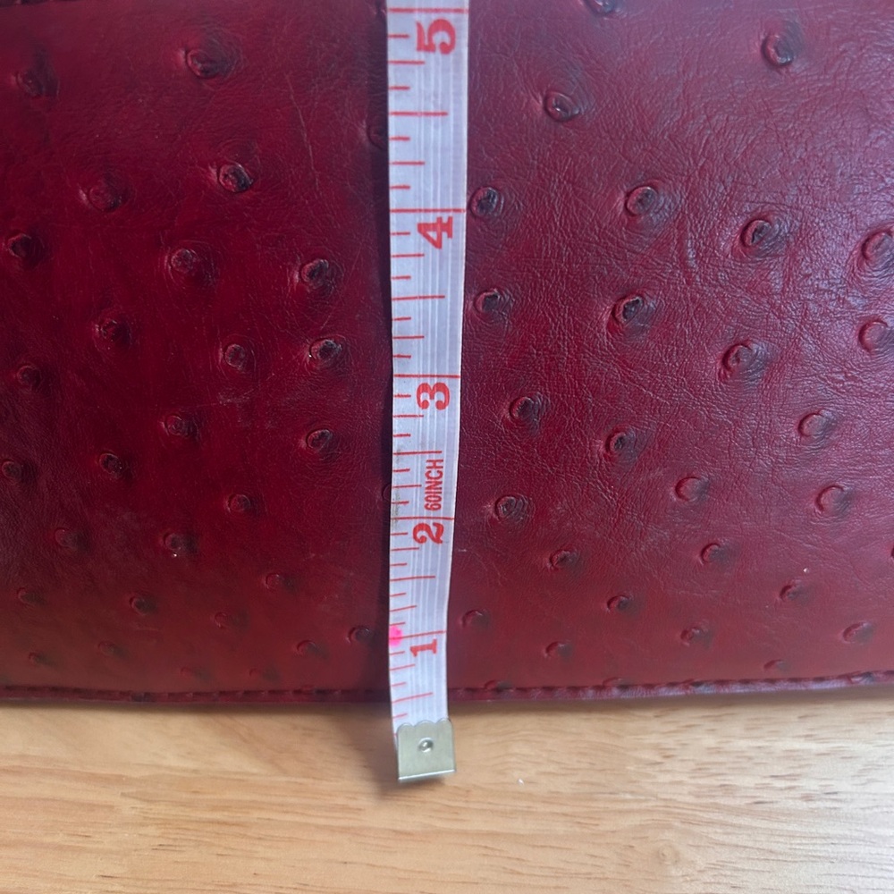 bebe Red Textured Shoulder Bag - Picture 6 of 6